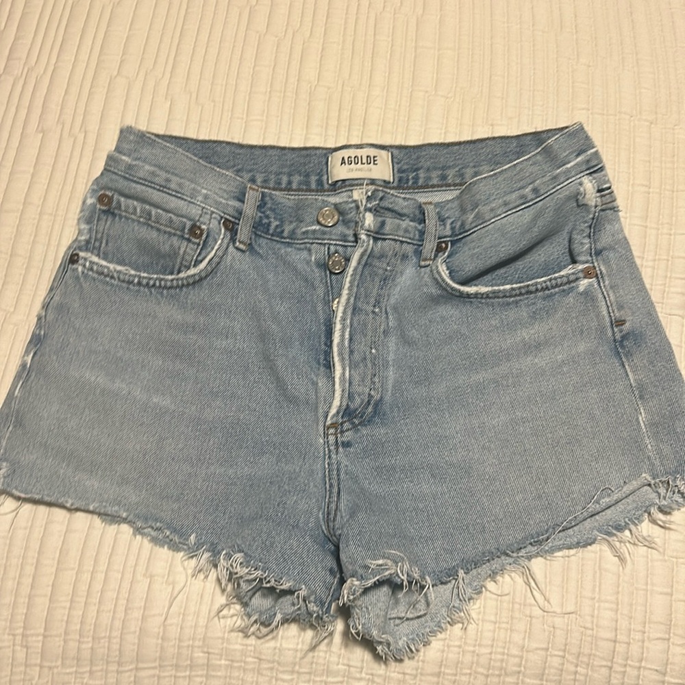- Agolde Parker Vintage Cut Off Short Size 26 Length is Short